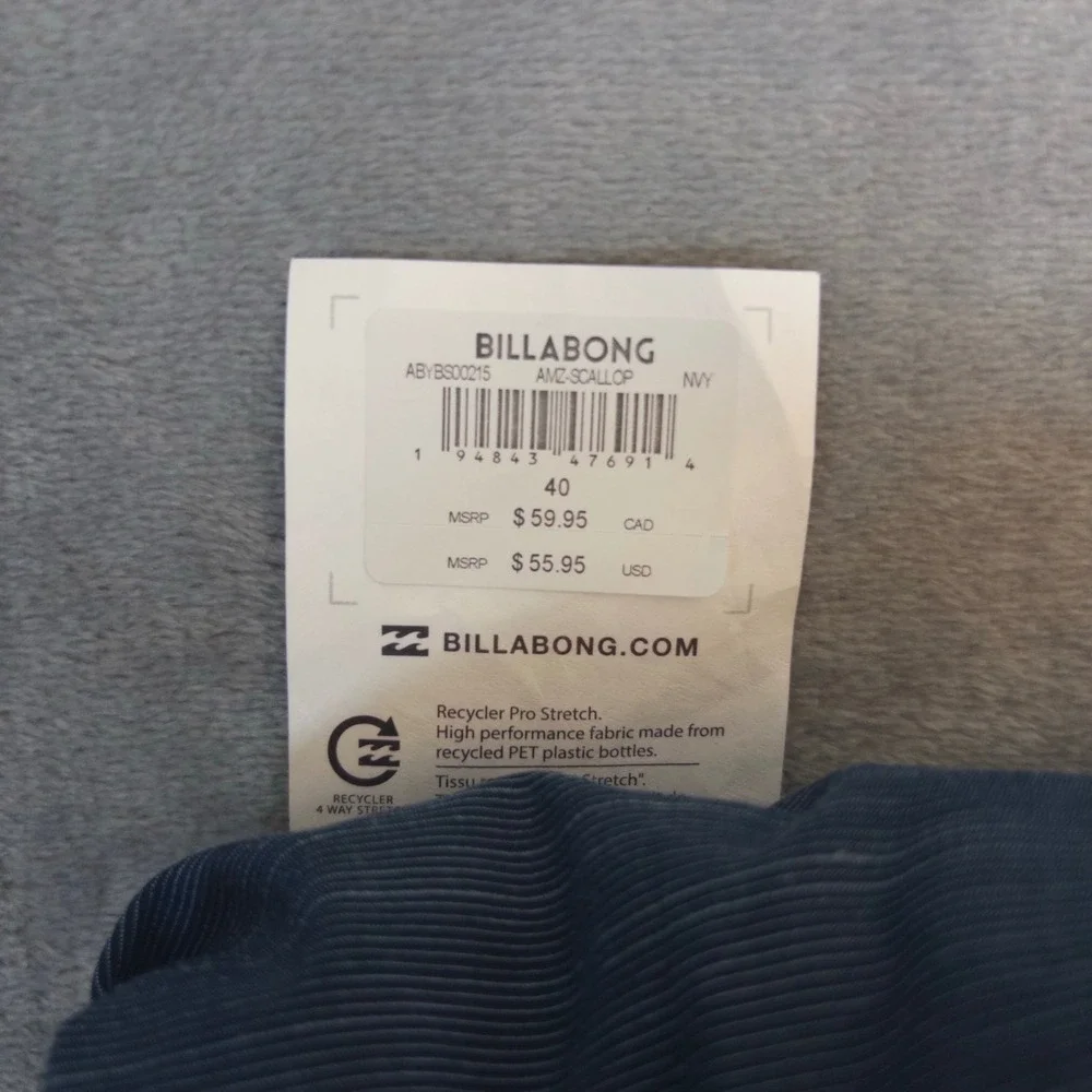 Billabong Boardshorts Mens 40 Blue 73 Pro Recycler Performance Swim Trunks